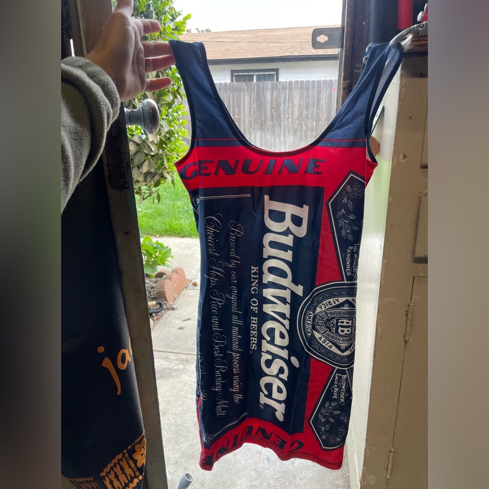 RARE VINTAGE Budweiser Promo girl Bodycon Dress “Bud Girl”
